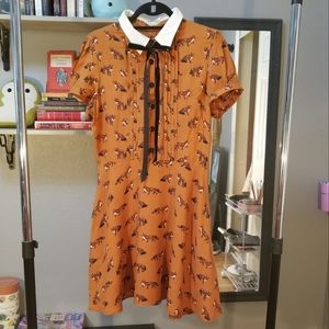 Modcloth Fox Print Dress